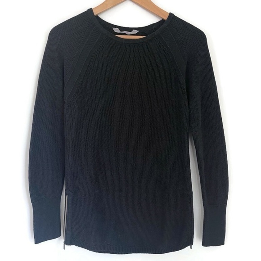 Athleta Crewneck Black Pull Over Sweater- Women's Size S‎